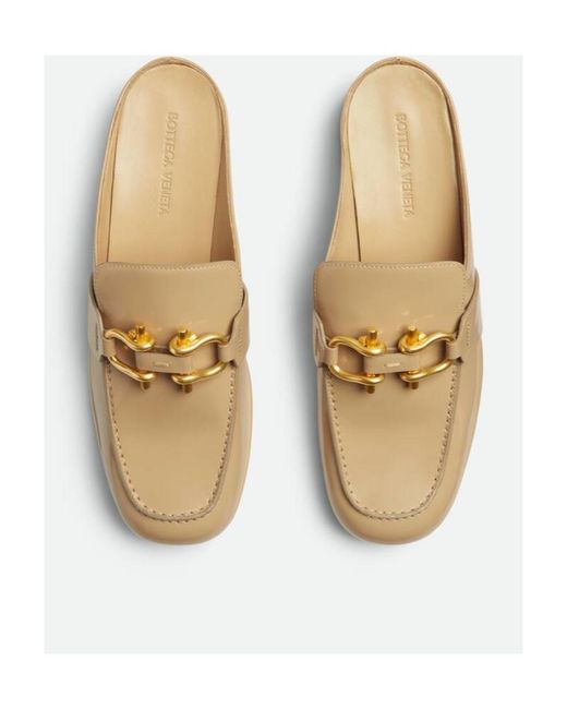 Bottega Veneta White Logo Muller Shoes