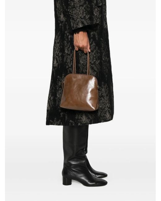 Uma Wang Brown Double Handle Shoulder Bag