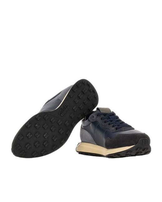 Hogan Blue H601 Side H Patch Sneakers for men
