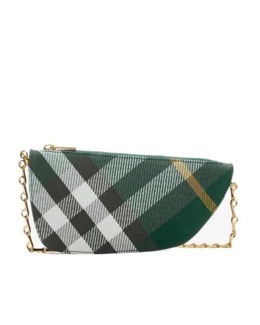 Burberry Green Micro Shield Sling Shoulder Bag