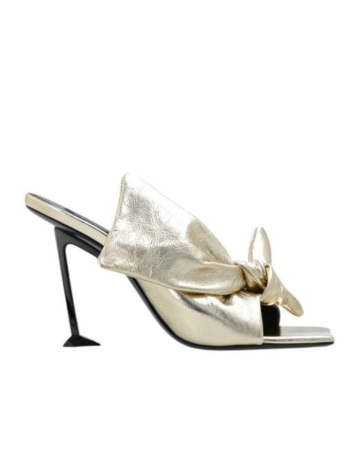 Givenchy White Boudoir Bow-Detail Sandals