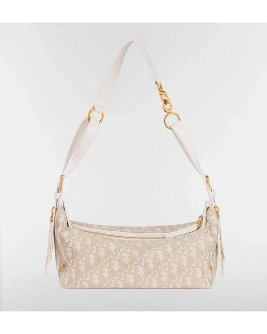 Dior White Small D-Journey Shoulder Bag