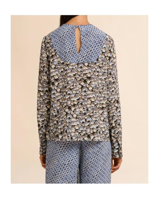 Marni Multicolor Silk Woven Top