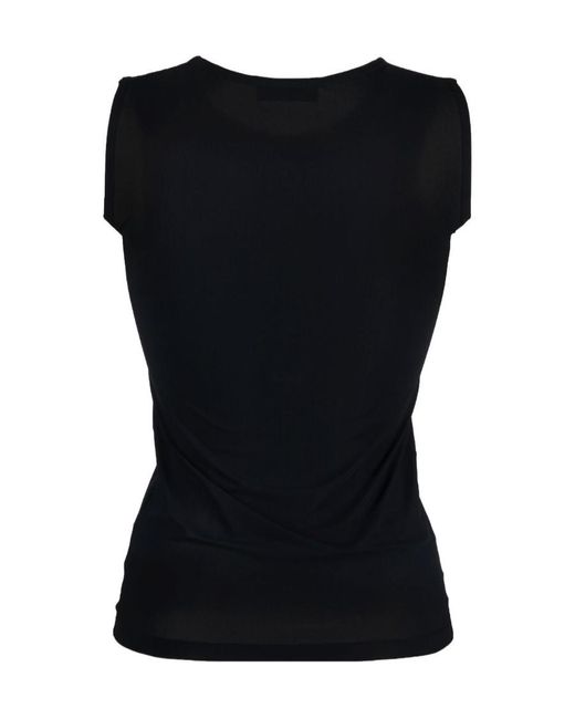 Jil Sander Black Crewneck Tank Top