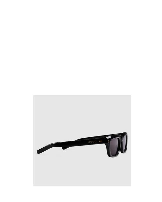 Gucci White Eyewear Rectangle Frame Sunglasses for men