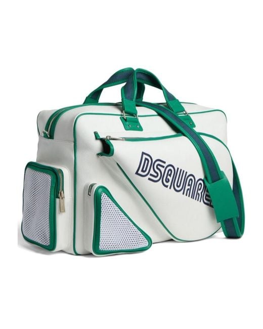 DSquared² Green Logo-Embroidered Tote Bag for men