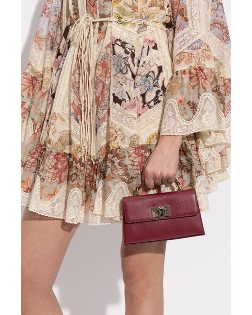 Furla Red 1927 Chain-Linked Mini Tote Bag