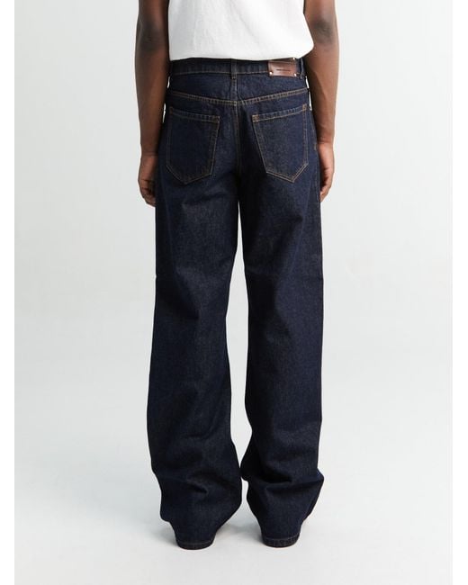 Dries Van Noten Blue Wide-Leg Jeans for men