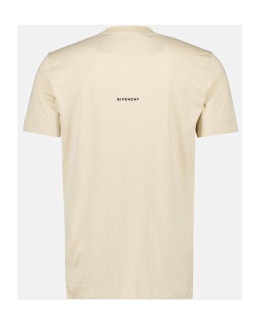 Givenchy Natural 4G Embroidered Crewneck T-Shirt for men