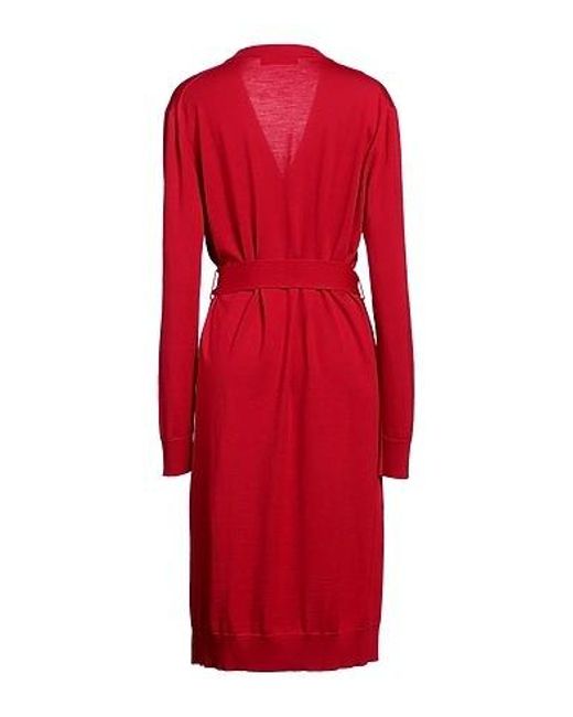 Dolce & Gabbana Red A Lightweight Knitted Cardigan
