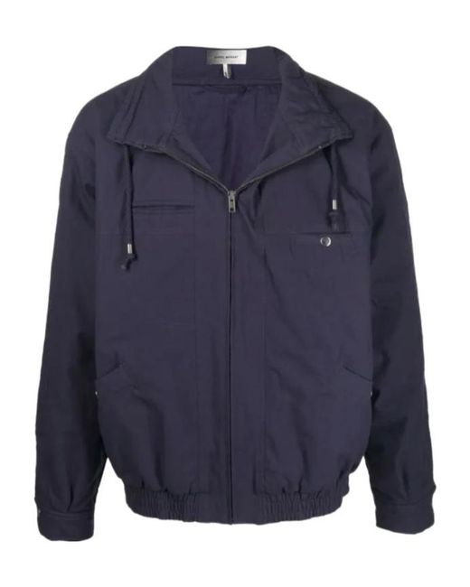 Isabel Marant Blue High-Neck Jacket for men