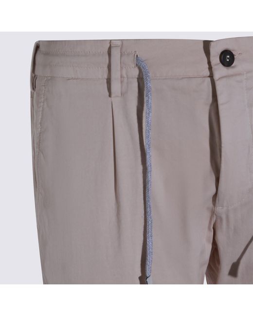 Eleventy Gray Drawstring Tapered Pants for men