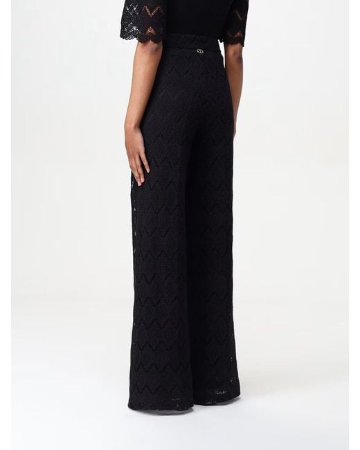 Twinset Blue Wide Leg Lace Pants