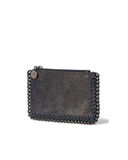 Stella McCartney Black Falabella Chain-Trim Wallet