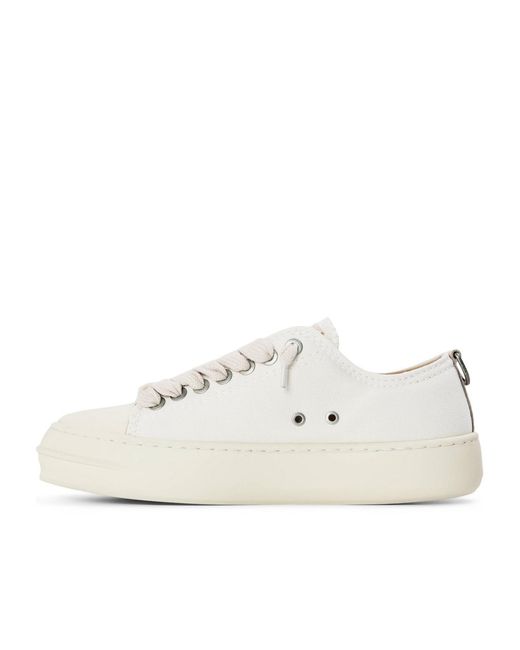 Represent White Solid Color Low-Top Trainers for men