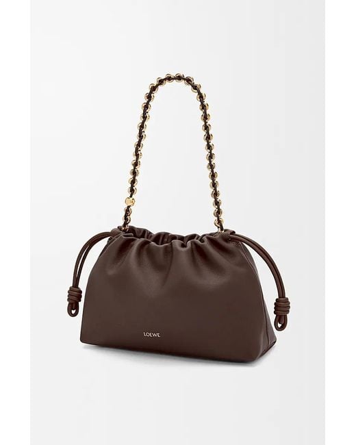 Loewe Brown Medium Flamenco Purse Bag