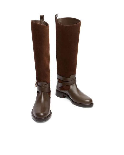 Stuart Weitzman Brown Benni Riding Boot
