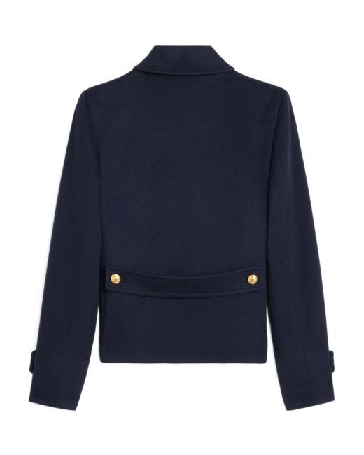 Céline Blue Cropped Chelsea Coat