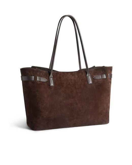 Balenciaga Brown Suede Bel Air Tote Bag