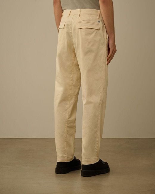 C P Company Natural Belt Loops Slacks for men