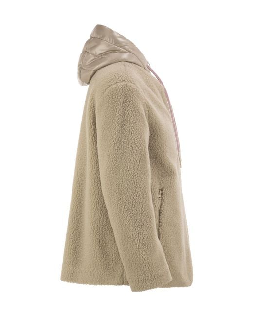 Herno Natural Drawstring Hooded Padded Jacket
