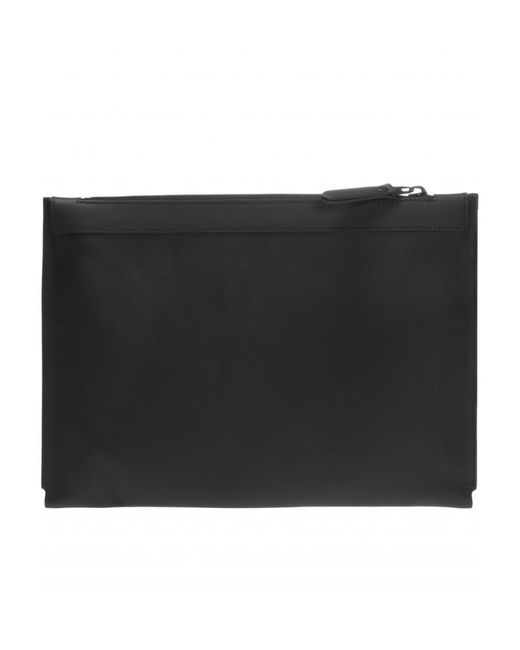 Lanvin Black Logo Clutch for men