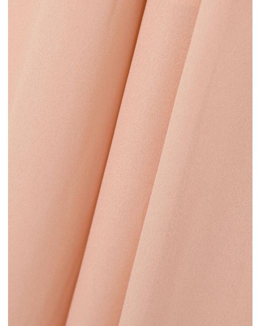 Alaïa Pink Alaïa V-Neck Peplum-Detail Maxi Dress