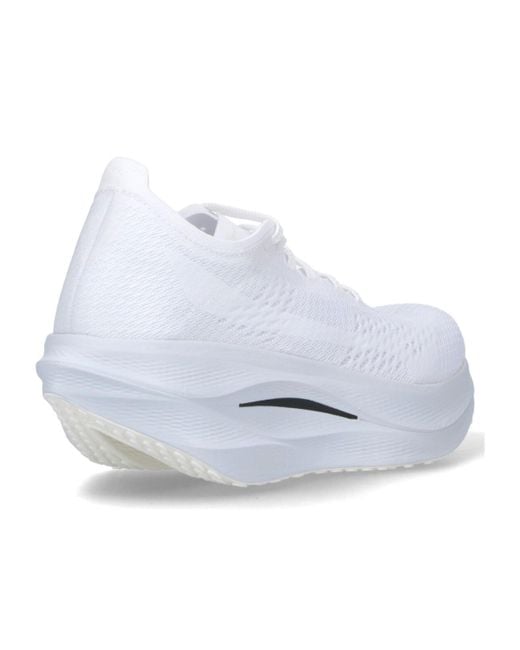 Comme des Garçons White X Mizuno Wave Rebellion Pro Sneakers