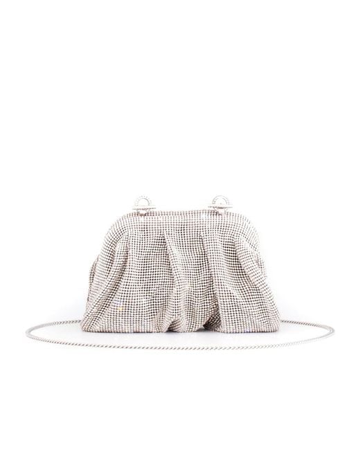 Benedetta Bruzziches Metallic Venus La Petite Crystal Clutch Bag