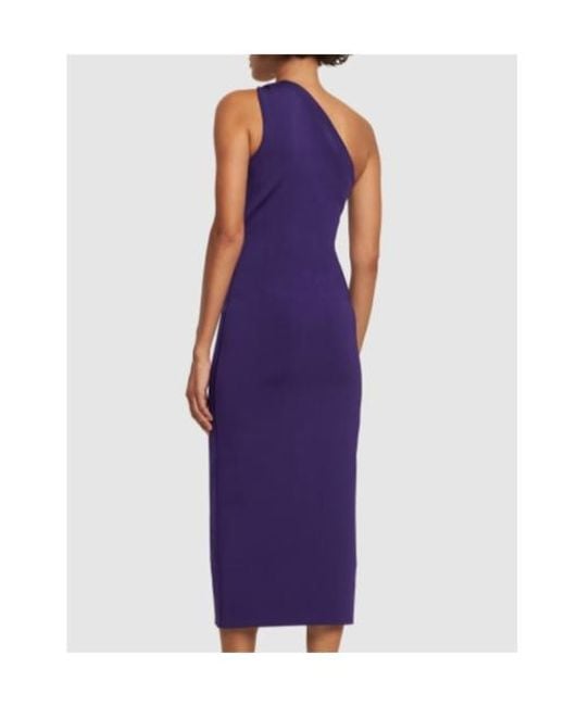 Galvan Purple Sleeveless Dress