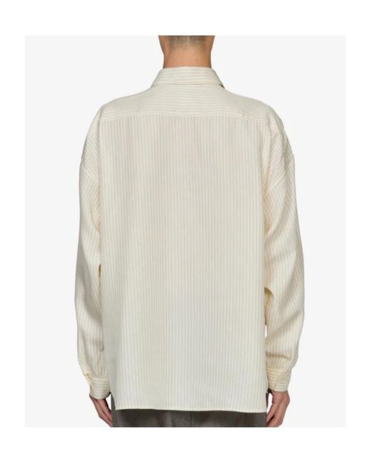 sunflower White Long Sleeve Shirt for men
