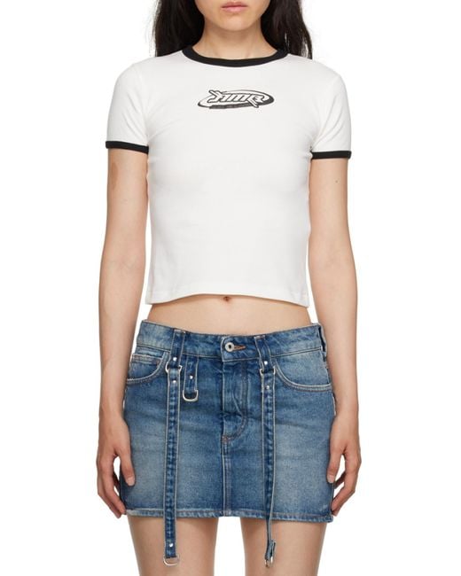 Ambush White Short-Sleeved Crewneck T-Shirt