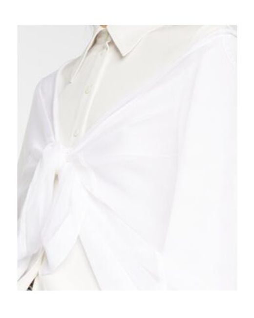 Peter Do White Crewneck Knit Tank Top