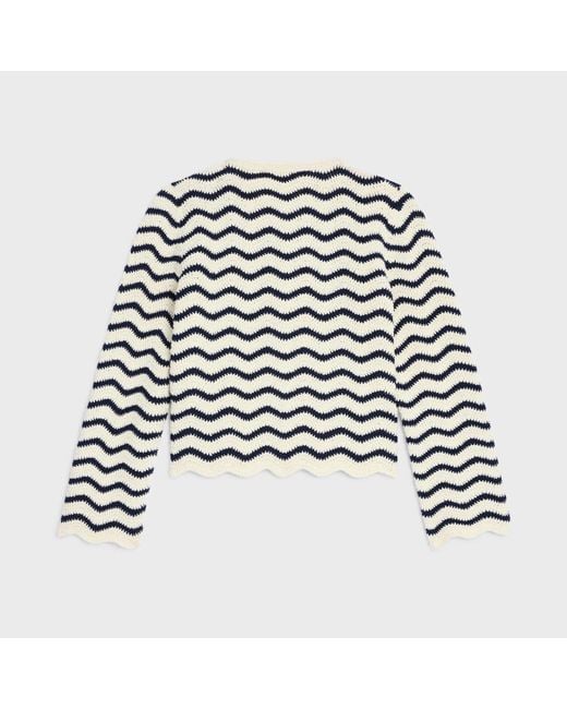 Céline White Cardigan Jacket
