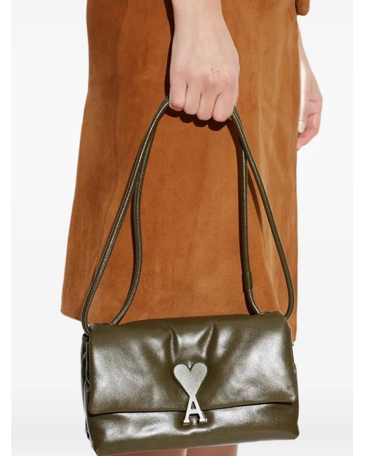 AMI Green Ami Voulez Vous Shoulder Bag for men