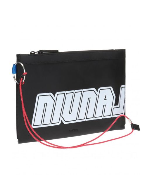 Lanvin Black Logo Clutch for men