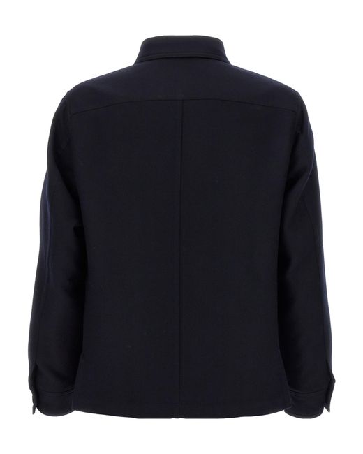 Tom Ford Blue Light Chest Pocket Overshirt for men