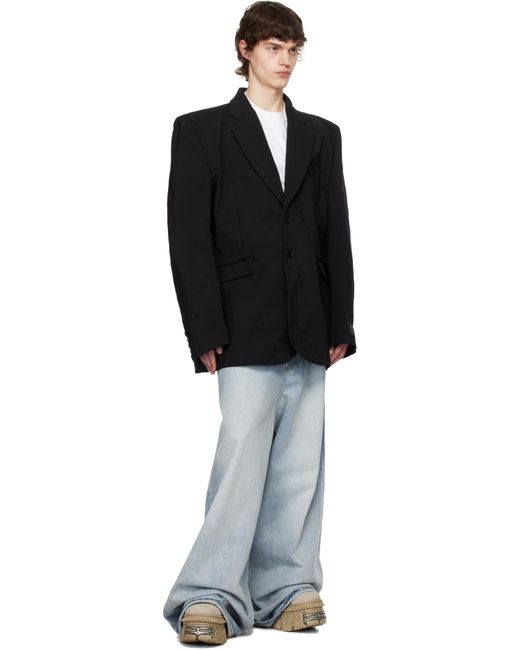 Vetements Blue Single Breasted Blazer for men