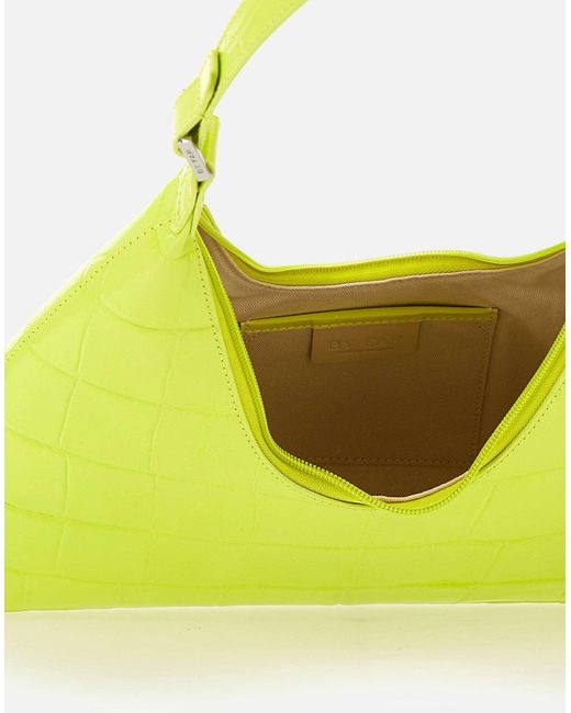 By Far Yellow Amber Leather Shoulder Bag