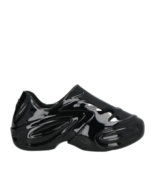 Dolce & Gabbana Black Solid Color Thick-Soled Sneakers