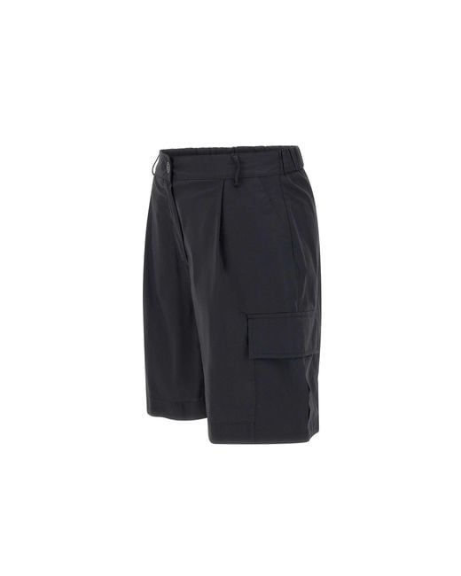 Kaos Blue Poplin Cotton Shorts