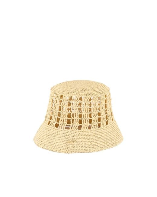 Borsalino Natural Knitted Hat