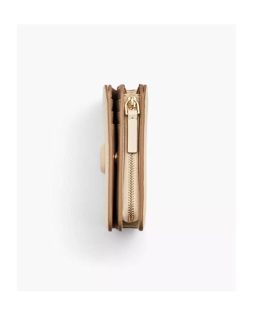 Marc Jacobs Natural The Covered J Marc Bi-Fold Mini Wallet
