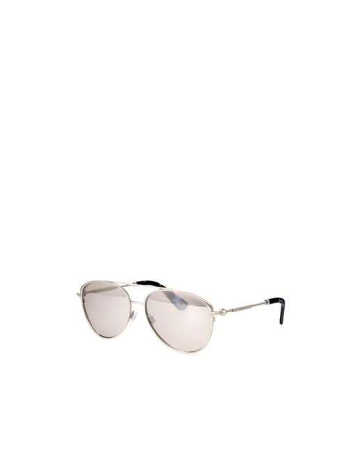 Burberry White Eyewear Aviator Sunglasses for men