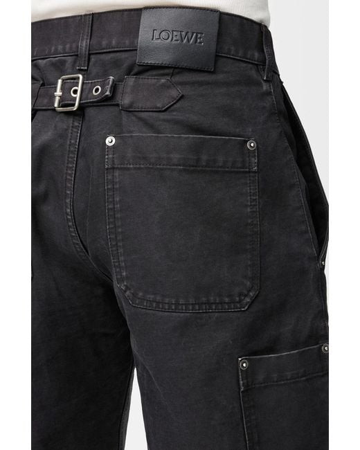 Loewe Black Straight Leg Jeans for men