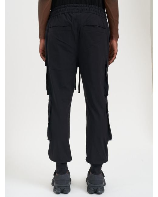 Thom Krom Black Pantalone Cargo Jogger for men
