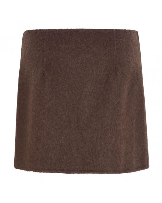 P.A.R.O.S.H. Brown Wrap Skirt