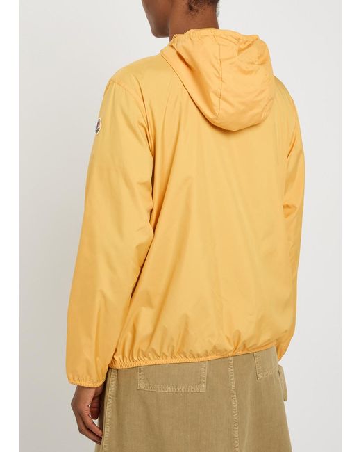 Moncler Yellow Fegeos Hooded Shell Jacket