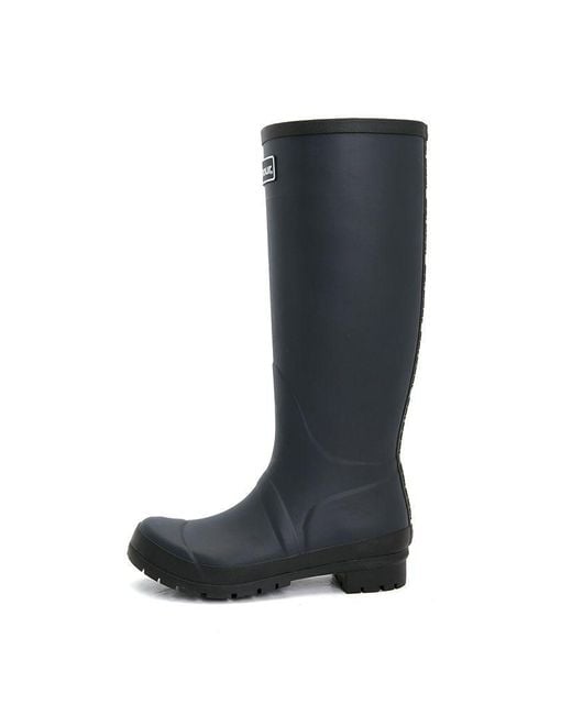 Barbour Black Round-Toe Boots