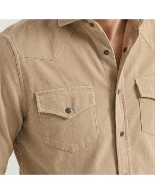 Brunello Cucinelli Natural Long-Sleeved Shirt for men